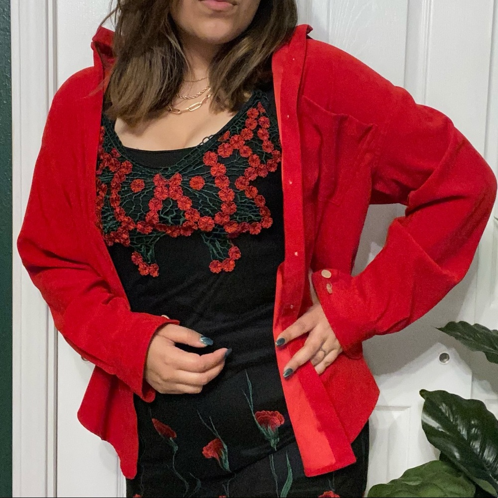 oversized button down blouse - Picture 4 of 4